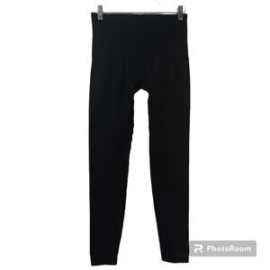 SPANX WOMEN'S PLUS  LOOK AT ME NOW TUMMY CONTROL LEGGINGS BLACK SIZE 1X